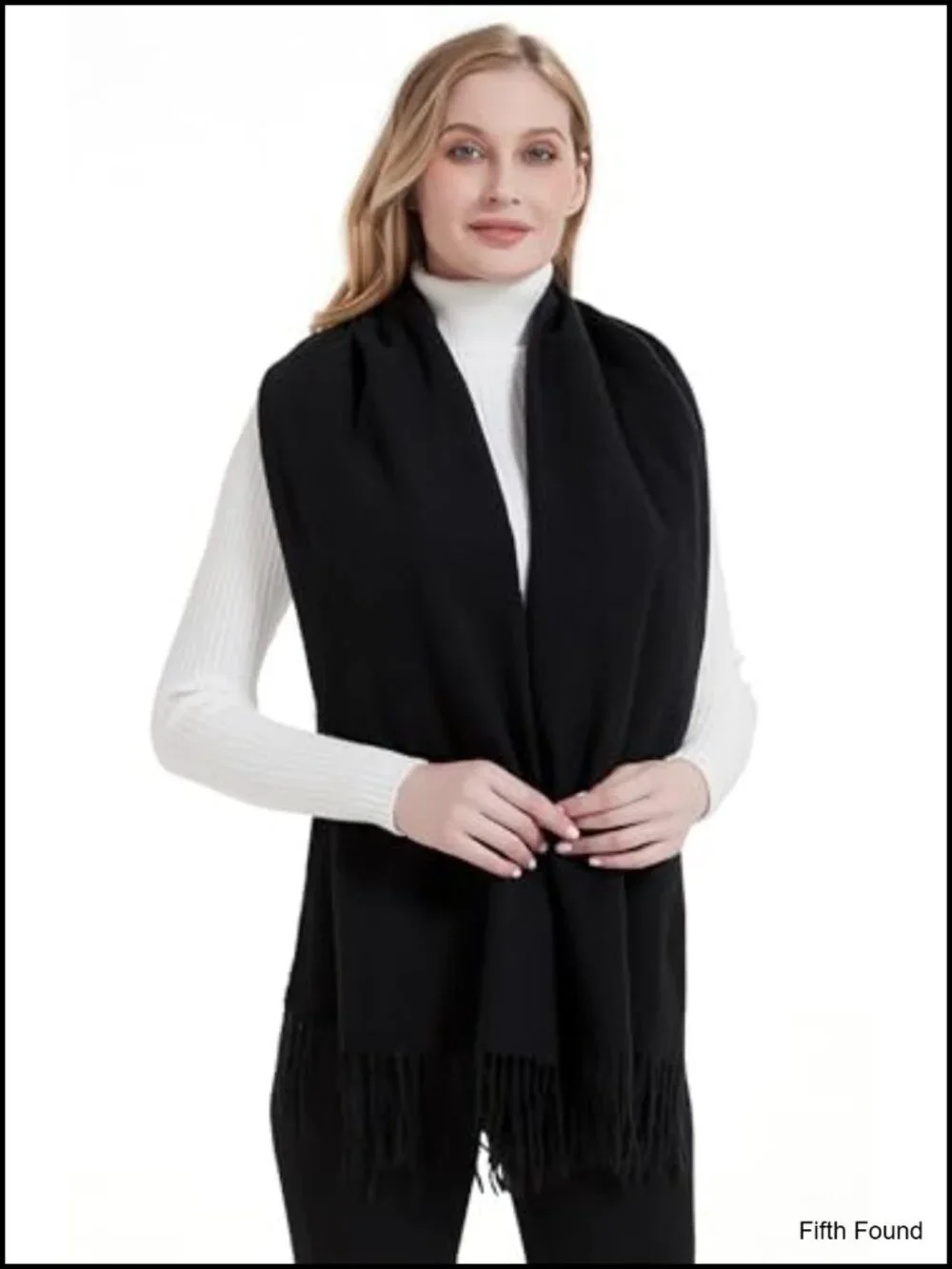 Soft Warm Tassel Shawl Wrap Pashmina Scarf for Women